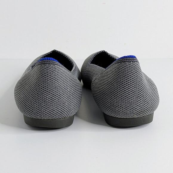 Rothy's The Point Gray Ballet Flats 7 Sustainable Slip On Capsule Wardrobe - Picture 5 of 13